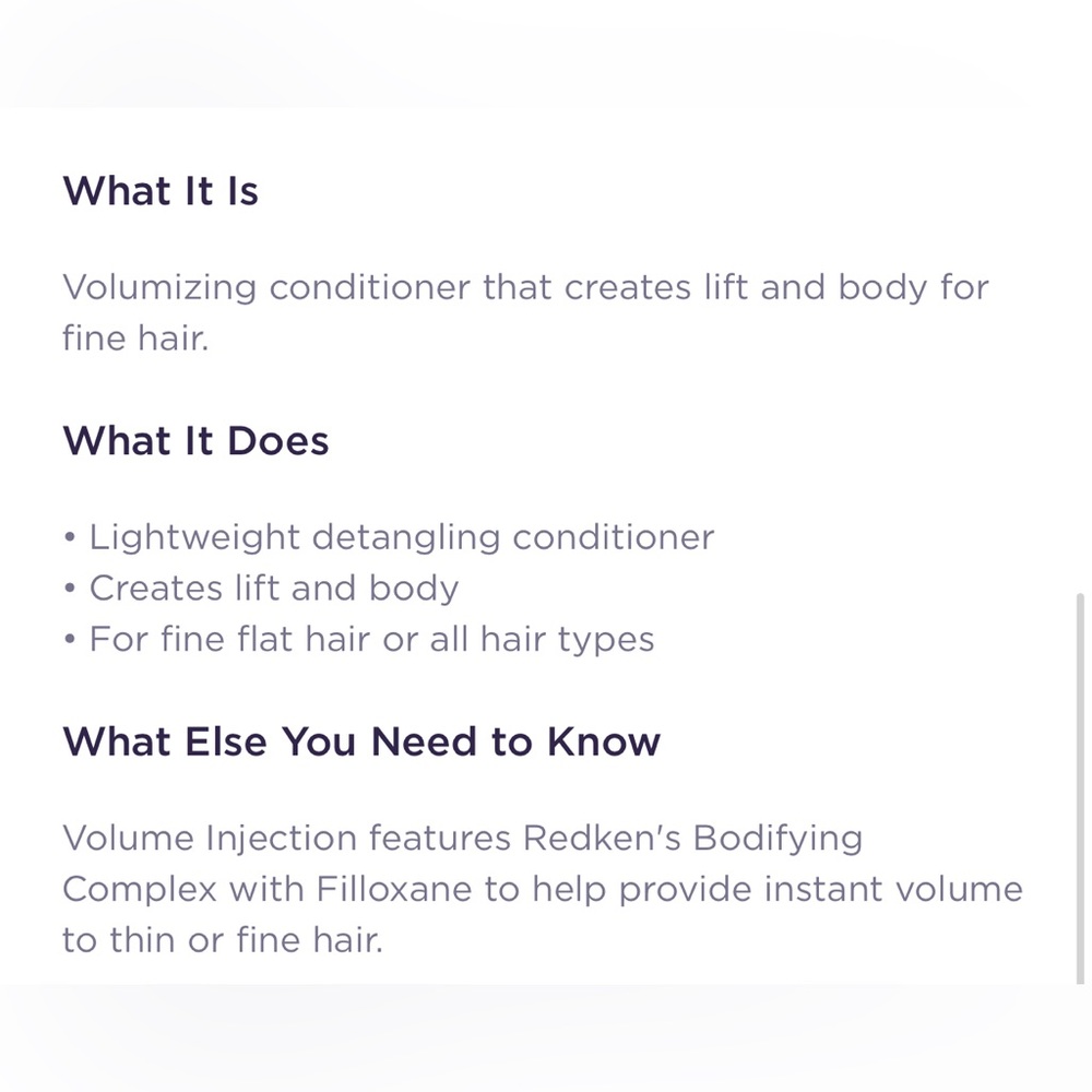 Redken Volume Injection Conditioner NEW - Picture 2 of 2